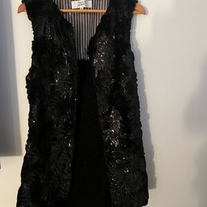 Badgley Mischka Mark + James sequin Vest cardigan